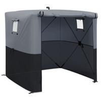 Outsunny 2 x 2m Pop Up Gazebo with Sides Easy up Party Tent with Carry Bag Black