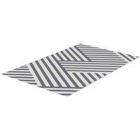 Outsunny Plastic Straw Reversible RV Outdoor Rug with Carry Bag, 182 x 274cm, Grey and Cream