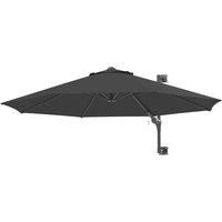 Outsunny Sun Parasol With Vent Wall Umbrella Grey