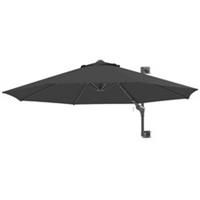 Outsunny Sun Parasol with Vent, Wall Umbrella for Patio, Garden, Pool, Grey