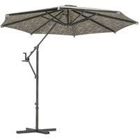 Outsunny 2-in-1 Cantilever Parasol And Market Parasol