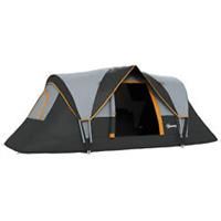 Outsunny Outdoor Camping Tent For 5-6 W/ Bag, Fibreglass & Steel Frame