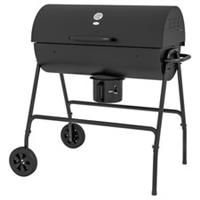 Outsunny Barrel Charcoal Barbecue BBQ Grill Trolley W/ Ash Catcher Thermometer