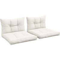 2pc Patio Cushions for Outdoor Indoor Chair Seat and Back