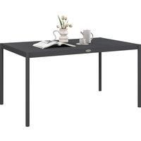 Outsunny Six-Seater Aluminium Outdoor Table