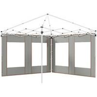 Outsunny 3x3(m) or 3x6m Pop Up Gazebo Side Panels with Windows, Grey