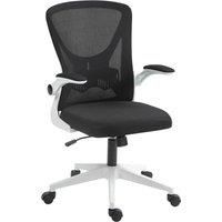 Vinsetto Mesh Back Office Chair, with Flip-Up Arms - Black