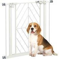 Pressure Fit Safety Gate w/Auto Closing Door, Double Locking, Openings 74-80cm