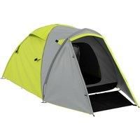 Outsunny 2 Man Camping Tent, Dome Tent with Bedroom and Living Room, 2000mm Waterproof, Portable with Bag, for Fishing Hiking Festival, Yellow