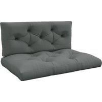 2 Seater Patio Cushions for Pallet, Indoor Outdoor Seat and Back