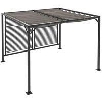 Outsunny Metal Pergola Patio Sun Shelter Grape Tent