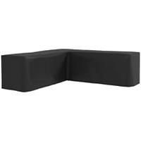 Outsunny L-Shaped Rattan Corner Sofa Cover Waterproof Oxford Fabric 250x250x79cm
