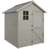 Outsunny 6 x 6.5FT Wooden Shed, Outdoor Storage Shed with Floor and Window