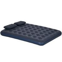 Outsunny Inflatable Mattress with 2 Pillows and Pump, Blue, 191 x 137 x 22cm