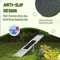 PawHut Wooden Pet Seesaw for Big Dogs, Agility Training Equipment for Dogs with Anti-Slip surface, 180 x 30 x 30cm - White