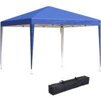 Outsunny 3 x 3M Garden Pop Up Gazebo Marquee Party Tent Wedding Canopy (Blue) + Carrying Bag