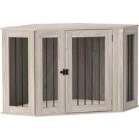 Dog Crate Furniture End Table, Dog Cage with Cushion for Dogs