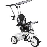 Kids Trike White Metal Polyester 6-in-1 105x47x98cm 12-60 Months Smooth Ride