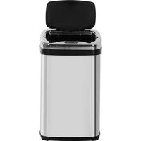 HOMCOM 30L Stainless Steel Motion Sensor Lid Bin - Silver Tone
