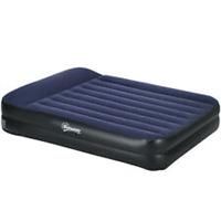 Outsunny King Inflatable Mattress with Electric Pump and Integrated Pillow