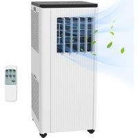 HOMCOM 9,000 BTU Mobile Air Conditioner, 20m, Smart Home WiFi, with Dehumidifier, Fan, 24H Timer, Window Kit, White