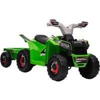 HOMCOM Electric Quad Bike, 6V Kids Ride-On ATV - Green