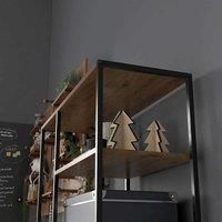 Industrial Shelf Unit 5 Tier Bookshelf Display Rack for Living Room