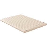 Outsunny Double Air Bed with Foot Pump and Carry Bag, Inflatable Mattress for Guest, Camping, Travel, 195 x 140 x 10cm, White