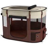 Foldable Dog Pen with Storage Bag for Indoor/Outdoor Use