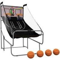 HOMCOM 1.55-2.1m Basketball Hoop and Stand w/ Fillable Base, Wheels, Black