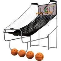 SPORTNOW Foldable Double Shot Basketball Arcade Game with 8 Modes