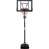 Homcom 1 55-2 1M Basketball Hoop And Stand Wheels - Black