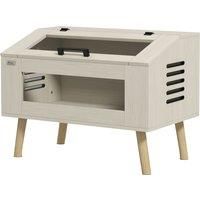PawHut 111L Vivarium for Snakes, Lizards, Horned Frogs, Chameleons, Hamsters, Gerbils with Tempered Glass Windows