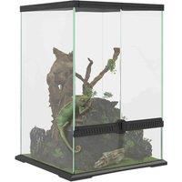 PawHut Glass Reptile Terrarium, 40L Vivarium for Lizards Frogs Snakes Turtles