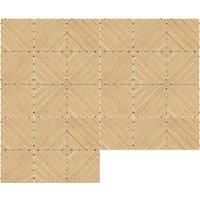 Outsunny 27 Pcs Wooden Interlocking Decking Tiles, 30 x 30 cm Anti-slip Outdoor Flooring Tiles, 0.81£ per Pack, All Weather Use for Patio, Balcony, Terrace, Hot Tub, Yellow
