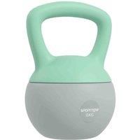 SPORTNOW Soft Kettlebell, 6kg Kettle Bell with Non-Slip Handle for Home Gym Weight Lifting and Strength Training, Grey and Green