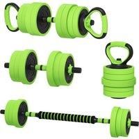 4-in-1 Weight Dumbbells Set, Barbell, Kettlebell, Push Up Stand