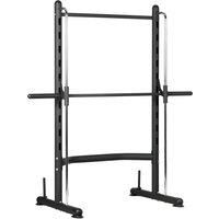 HOMCOM Squat Rack with Pull-Up Bar, Adjustable Weight Rack, Multi-Functional Weight Lifting Barbell Stand for Home Gym Strength Training