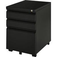 Vinsetto Mobile Vertical File Cabinet Lockable Metal Filling Cabinet w/ 3 Drawers Anti-tilt Design for Letter A4 Legal Size Fully Assembled Aosom UK