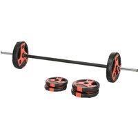 20kg Adjustable Barbell Set, Body Pump Bar and Weights  Set for Home Gym