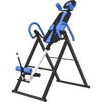 HOMCOM Gravity Inversion Table with Safety Belt Adjustable Hand Stand for Muscle Pain Relief, Blue