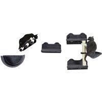 PawHut 4PCs Wall-Mounted Cat Shelves w/ Scratching Post, Hammock, Nest - Dark Grey