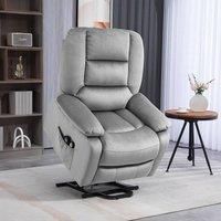 Homcom Riser And Recliner Chair Lift Chair With Vibration Massage Heat Grey