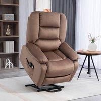 Homcom Riser And Recliner Chair Lift Chair With Vibration Massage Heat Brown