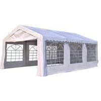 Outsunny 6m x 4 mParty Tents Portable Carport Shelter w/ Removable Sidewalls & Doors Party Tent Shelter Car Canopy