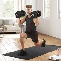 HOMCOM 20KG Adjustable Dumbbells Weight Set Hand Weight for Body Fitness