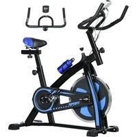 Sportnow Indoor Exercise Bike Stationary Bike For Home Gym Workout Blue