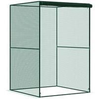 Outsunny Fruit Cage, Plant Protection Tent, 1.2 x 1.2 x 1.8m, Dark Green