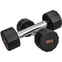Dumbbells Weights Set with 12-Sided Shape and Non-Slip Grip