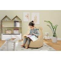 Kids' Bear Shaped Boucle Armchair - Pink Or Khaki